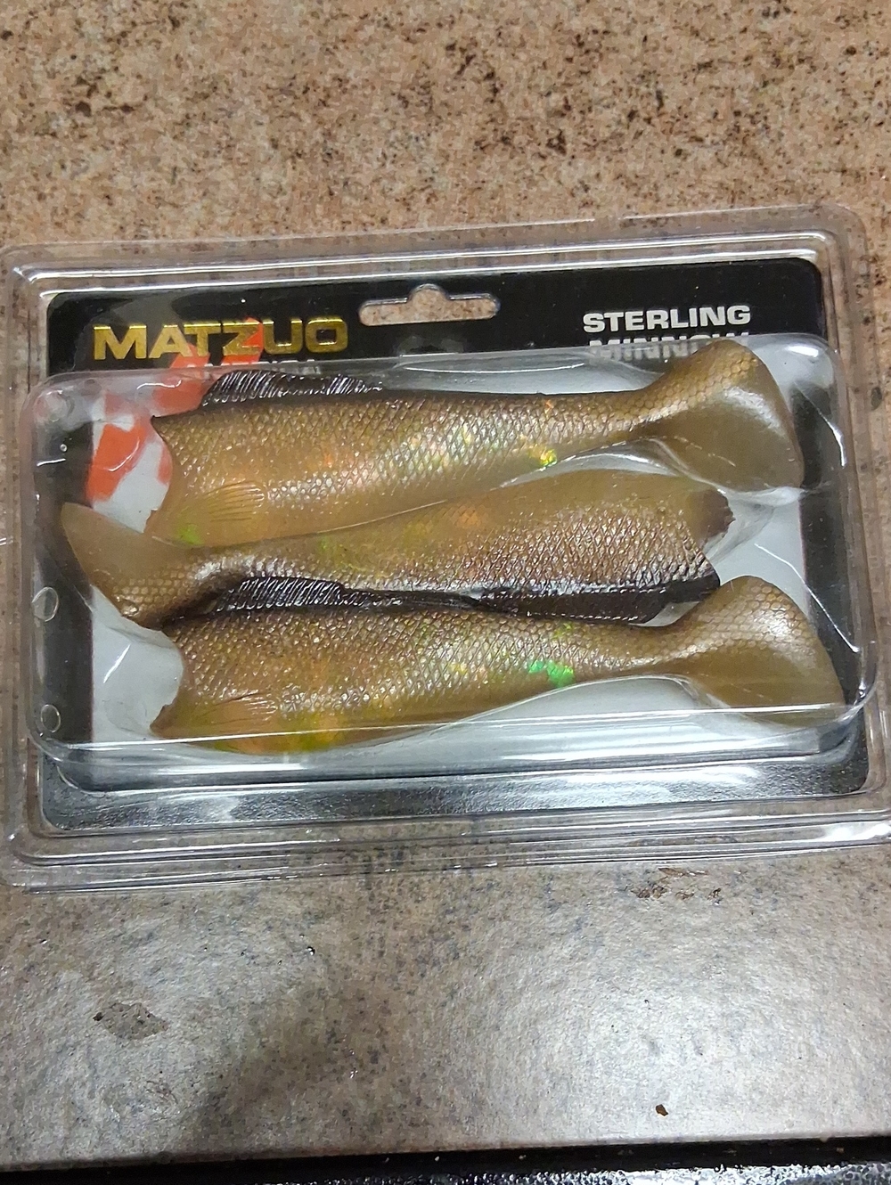 MATZUO Sterling Minnow Soft Swimbait - Brown/Gold